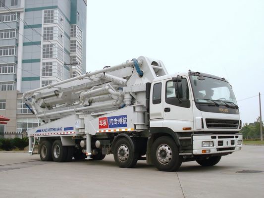 47m 8x4 ISUZU Concrete Pump Trucks , Truck Mounted Concrete Pump
