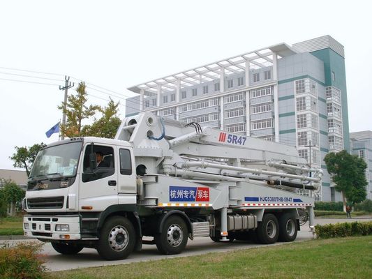 47m Isuzu Concrete Pump Truck Mounted 8x4 / Concrete Placing Equipment