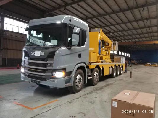 Big Cable Bridge Inspection Vehicle Carbon Steel 22 M Bucket Type