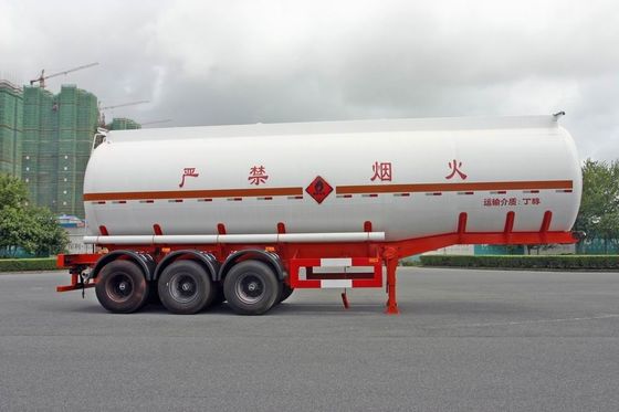 Custom 38cbm 3axle Chemical Liquid Tank Truck / Aluminum Fuel Transport Trailers