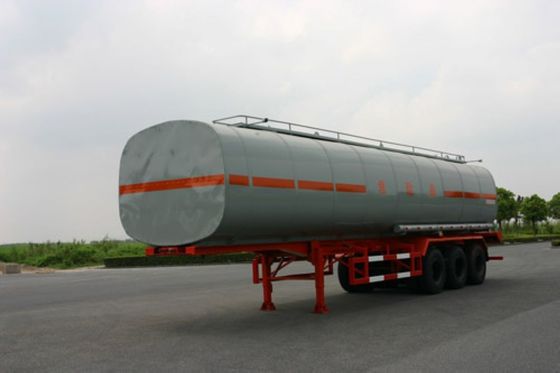 45500L SUS Liquid Tank Truck For Chemical Fluid Delivery 3 Axles