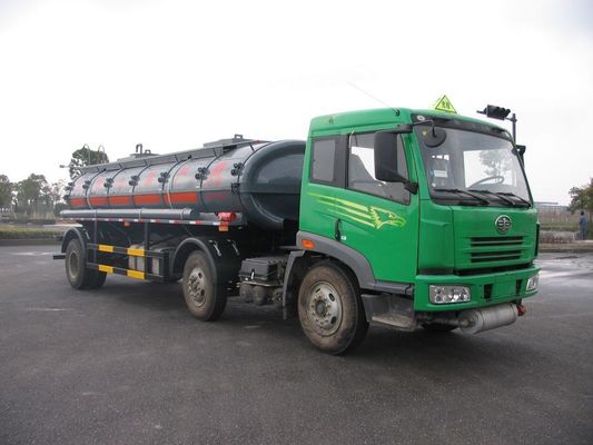 136 KW Green 16cbm 6x2 Chemical Liquid Tank Truck Storage Oil 150 - 250hp