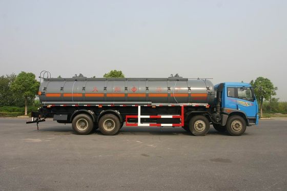 Heavy Duty Chemical Liquid Tank Truck Transport Gas / Diesel 24500L FAW 6x4