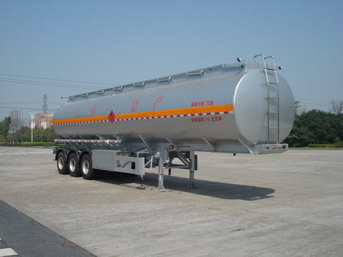 46000L Aluminum Alloy 3 Axles Diesel Oil Tank Trailer , Light Gasoline Trailer
