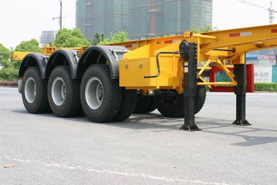 40ft Carbon-steel Skeletal Container Trailer Chassis (Rear 3 FUWA axles)