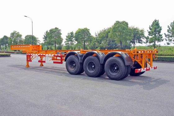 Gooseneck 40ft Container Trailer Chassis , ISO Tank Containers Semi Trailer