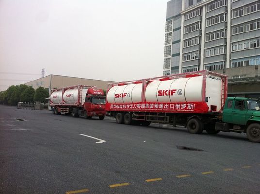ISO 20ft Insulated Liquid Tank Container Cylinder or Square Shaped