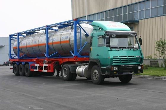 ISO Large Steel Chemical Liquid Tank Container 20 Feet Cylinder shaped