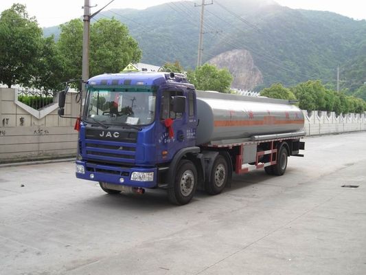 JAC Mobile Refueling Oil Tank Truck 6x2 , Fule Oil Delivery Trucks 20000L