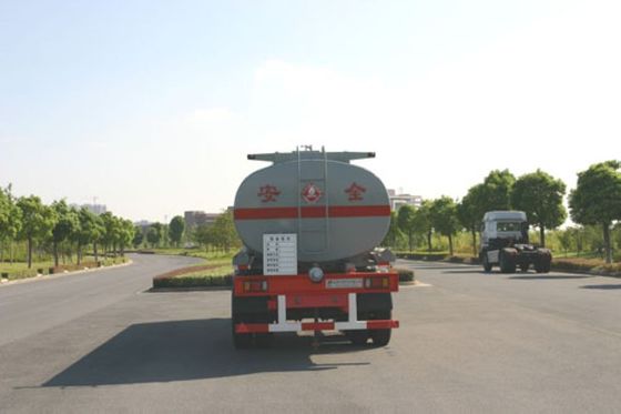 Steel 2 BPW Axles Diesel Tank Trailer Mounted SUS Fuel Tanker 21.4 cbm