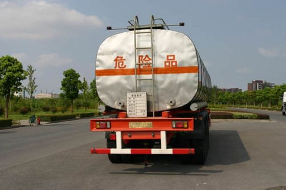 40800L 3x13T Fuwa Axle Insulated Liquid Oil Tank Trailer Truck for Chemical Delivery