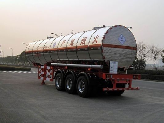 Gas Tanker Semi Trailer 39500L Capacity For Transport Propylene Oxide Liquiefied Property
