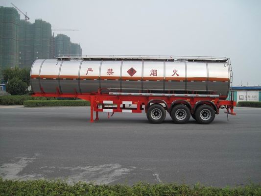 Liquid Tank Truck Semi-Trailer For Transport Diesel 3 Axles 38000L