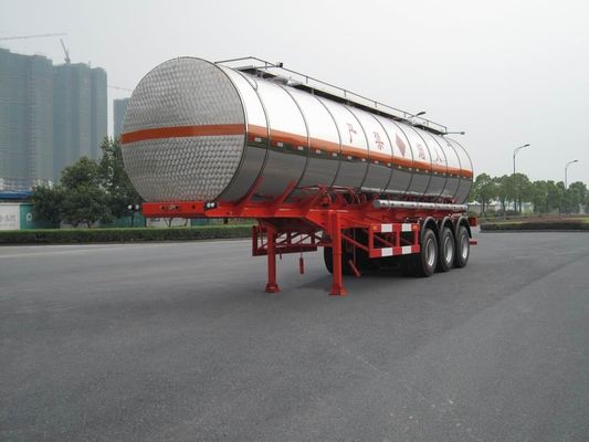 Liquid Tank Truck Semi-Trailer For Transport Diesel 3 Axles 38000L