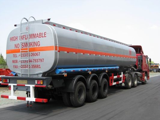 3 Axles Chemical Liquid Tank Truck Container Semi-trailer 39000L
