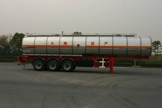 42000 Litre Liquid Tank Truck 3 Axles Chemical Semi-Trailer Steel Aluminum