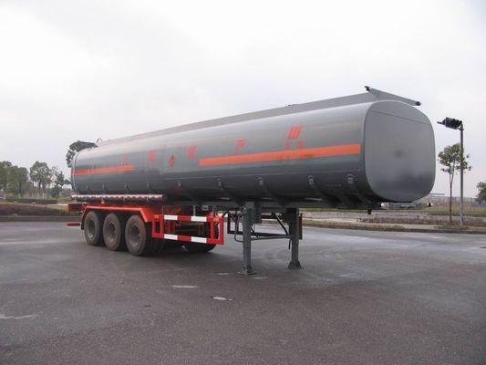 43cbm Liquid Tank Truck Semi-Trailer Anti Seismic For Chemical Industries