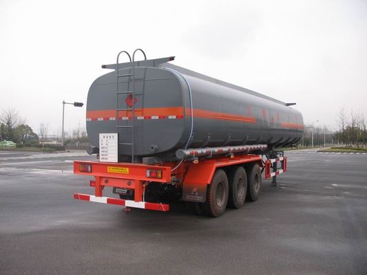 43cbm Liquid Tank Truck Semi-Trailer Anti Seismic For Chemical Industries