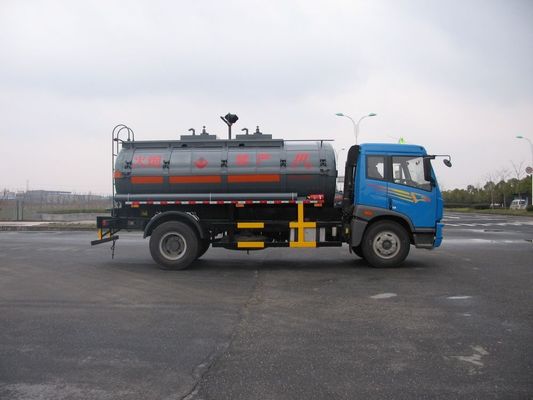 136kw 12000L 4x2 Liquid Tank Truck Storage Isoprene Steel / Aluminum