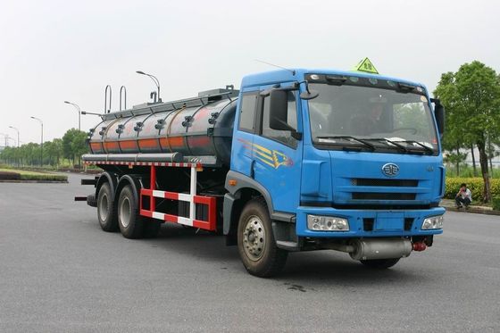 Liquid Tanker Truck Blue 6x4 15000L Chemical 15m3 For Fluorotoluene Transport