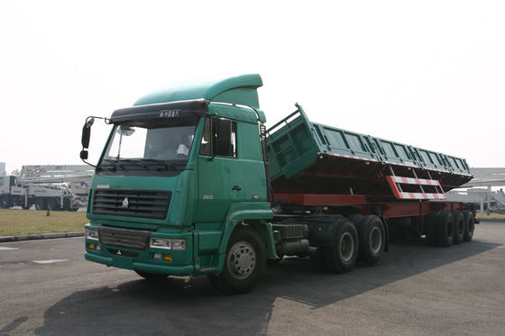 Commercial Side Dump Truck Trailers With 3 Axles