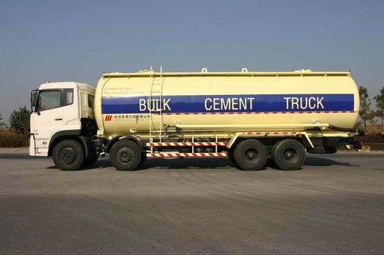 8x4 27cbm Dry Bulk Truck Low Alloy Steel For Flour , Bulk Cement Transportation