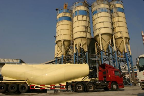 39cbm Dry Bulk Tank Trailer For Talcum Powder , Cement Coal Delivery