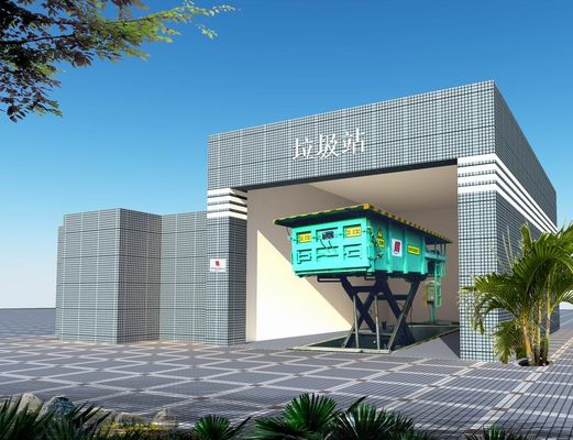 Horizontal Lifting Refuse Garbage Compression Station