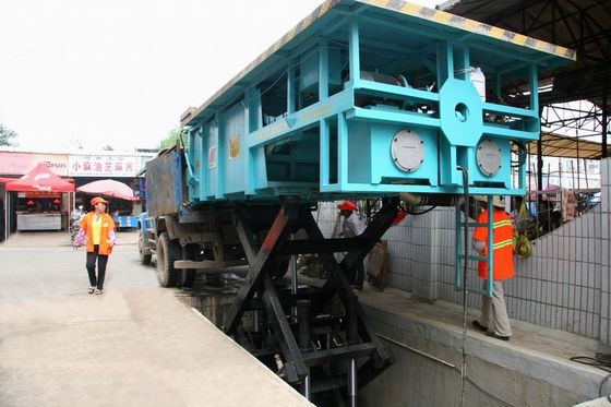 Horizontal Lifting Refuse Garbage Compression Station