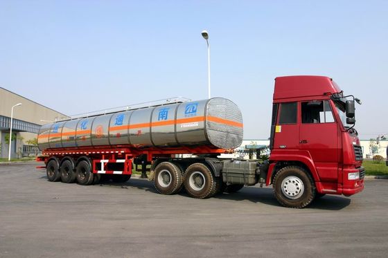 40800L Fuel Crude Oil Semi Tanker Trailer For Petroleum 40.8cbm 3 Axles