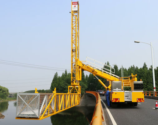 \SINO TRUK 15M Platfrom Bridge Inspection Vehicle Easy Operation And Easy Access