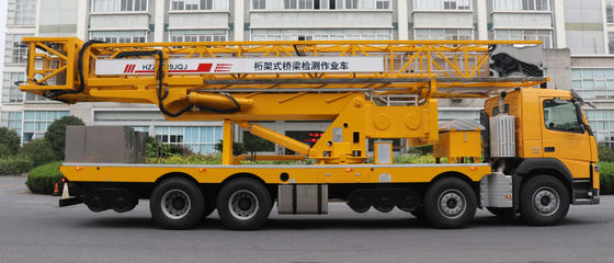 Durable Under Bridge Platform Snooper Truck Inspection Equipment Yellow Color