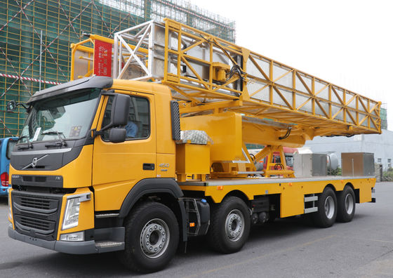 Durable Under Bridge Platform Snooper Truck Inspection Equipment Yellow Color