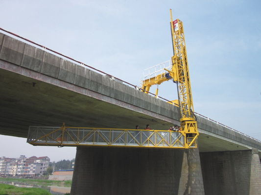 Truss Bridge Inspection Equipment FAW Chassis 8x4 206KW 280HP , Max Span Width 4m